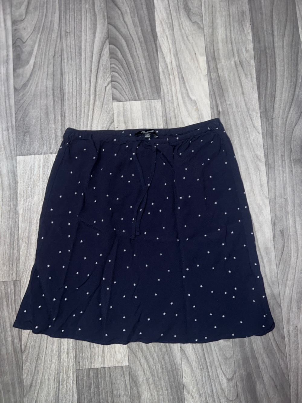 Madewell Navy Star-Print Skirt